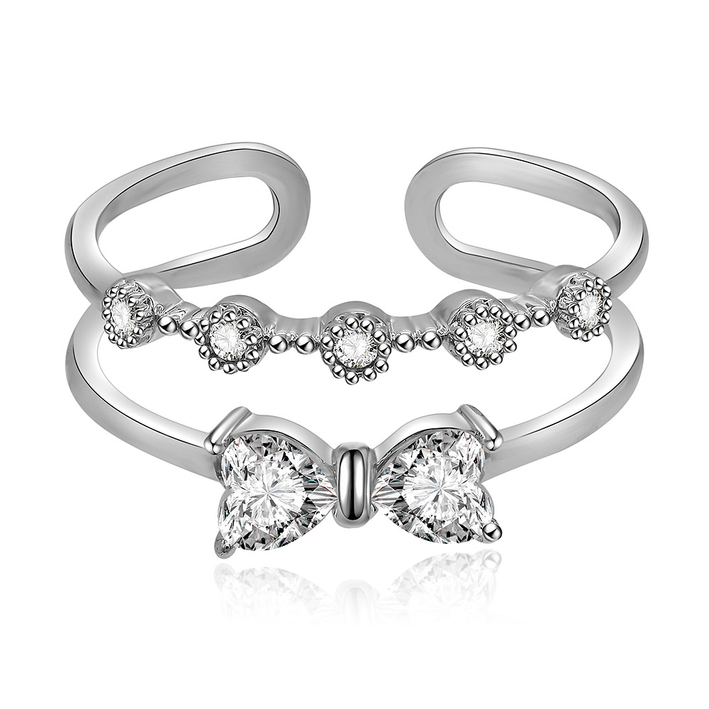 Love Adjustable Bow Ring